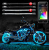 XK Glow Strip Million Color XKCHROME Smartphone App ATV/Motorcycle LED Light Kit 10XPod + 8X10In