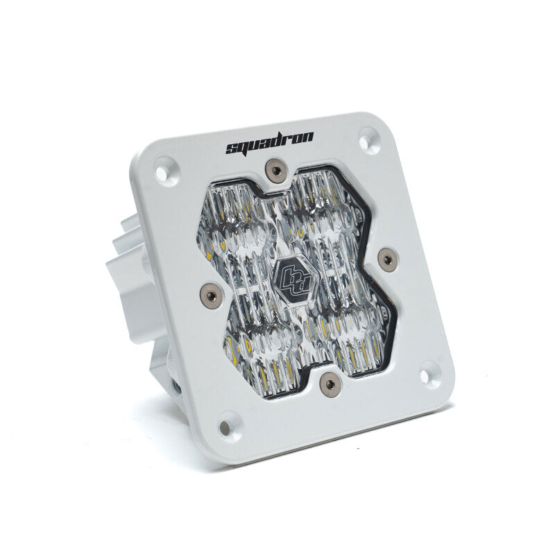 Baja Designs Squadron 2.0 Sport Clear Wide Cornering Flush Mount LED Light Pod - White Housing