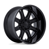 (4) 20x10 Fuel Darkstar Black Wheels 8X170 -18MM Offset For 1999-2027 Ford F-250/F-350 SRW