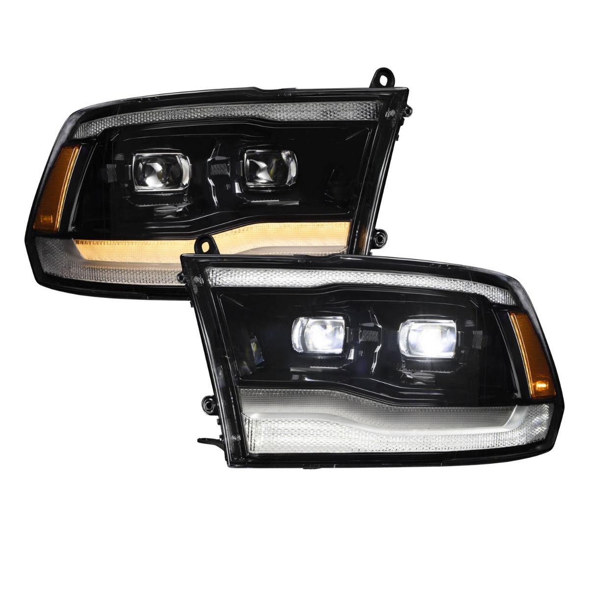 Form Lighting LED Projector Headlights For 2009-2018 Ram 1500 2500 3500