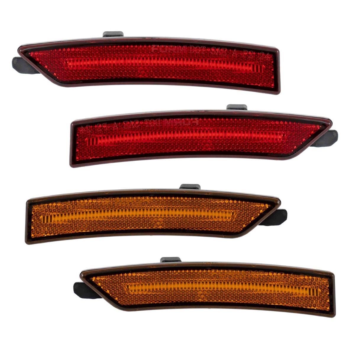 Form Lighting OEM Red Amber LED Sidemarkers For 2024-2025 Ford Mustang