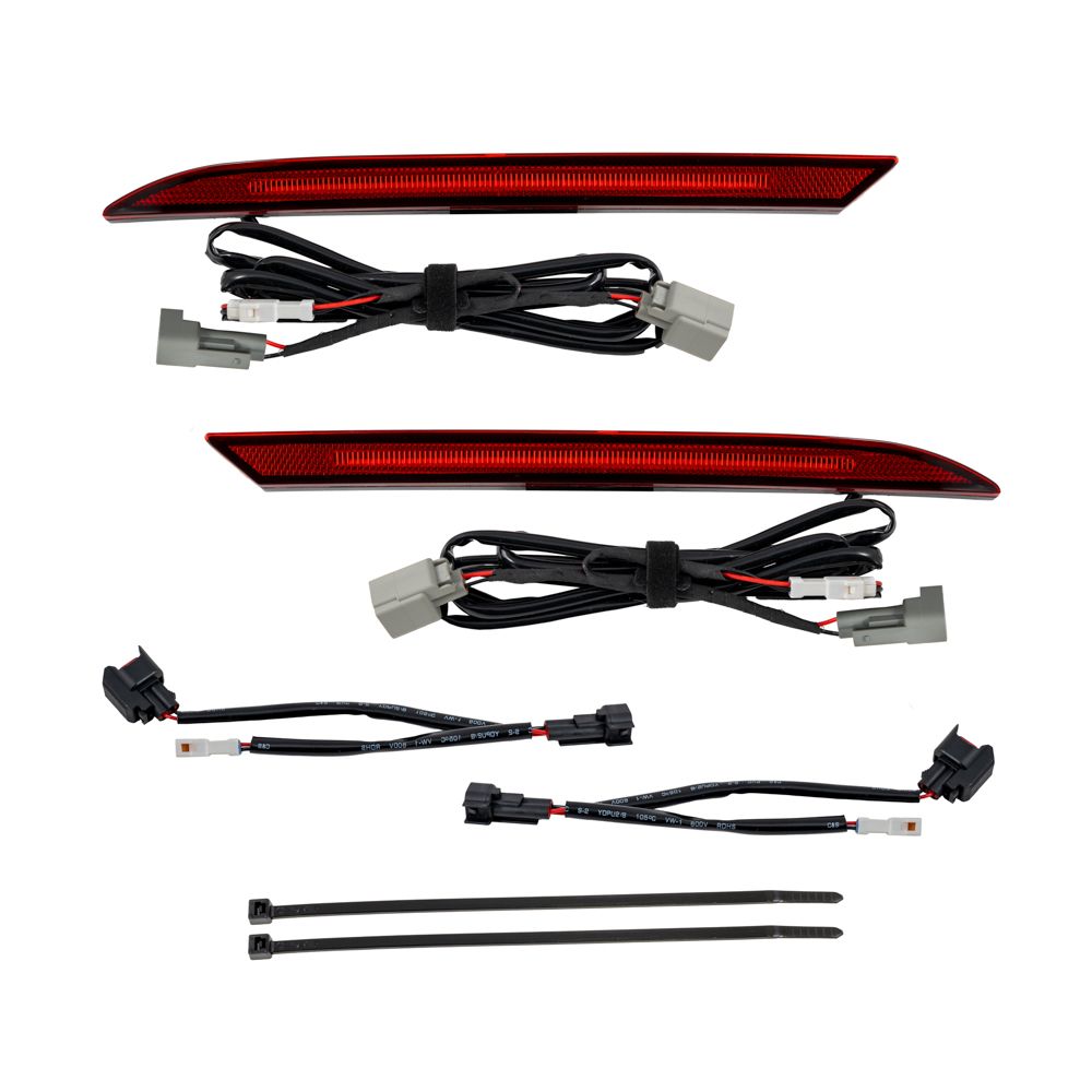 Form Lighting Red LED Rear Reflectors For 2024-2025 Ford Mustang