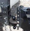 Gen-Y Mega Duty 6in Offset Drop Hitch 32k Dual-Ball Pintle Lock For 2.5in Receiver