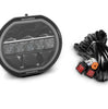 Go Rhino Go Rhino751080711CRS - Blackout Series Lights - 7" Maxline LED Hi/Low Beam W/Multi Daytime Running Light - Black 751080711CRS