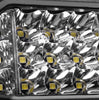 Go Rhino Go Rhino750300323SCS - Bright Series Lights - Pair of 4x3 Sideline Cube LED Spot Light Kit - Black 750300323SCS