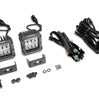 Go Rhino Go Rhino751803023SCS - Bright Series Lights - Pair of 3x3 Cube LED Spot Light Kit - Black 751803023SCS