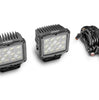 Go Rhino Go Rhino751800523FCS - Bright Series Lights - 5" Rectangle Single LED Spot Light Kit - Black 751800523FCS