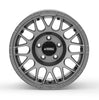SuperATV Standard XT Warrior Tires 35x10x15 on 15x10 Assault Industries Hellfire Matte Titanium 4/136 Pattern XT351015-WHL13641510ILMT#AA