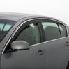 Husky Liners Low Profile Ventvisor Deflector; Smoke with Chrome Trim; Outside Mount; 6 pc. 2006-2010 INFINITI M45 2886001