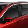 Husky Liners Low Profile Ventvisor Deflector; Smoke with Chrome Trim; Outside Mount; 4 pc. 2024-2026 Mazda CX-90 2884071