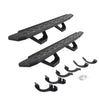Go Rhino 6964256820PC - RB30 Running Boards with Mounting Brackets & 2 Pairs of Drops Steps Kit - Textured Black