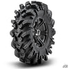 SuperATV Intimidator Tires 26x10x14 on 14" Bandit H-Series Black Wheels 4/156 Pattern INT2651014-BAN1474156HBLK12