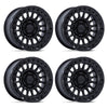 (4) 17x8.5 KMC KM552 IMS Matte Black Lip Wheels 6X135 -10MM For 2004-2026 Ford F-150