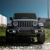 Oracle Lighting 7in High Powered LED Headlights Black Bezel w/ White Halo For 1997-2018 Jeep Wrangler