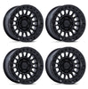 (4) 18x9 KMC KM552 IMS Matte Black Lip Wheels 6X135 +0MM For 2004-2026 Ford F-150