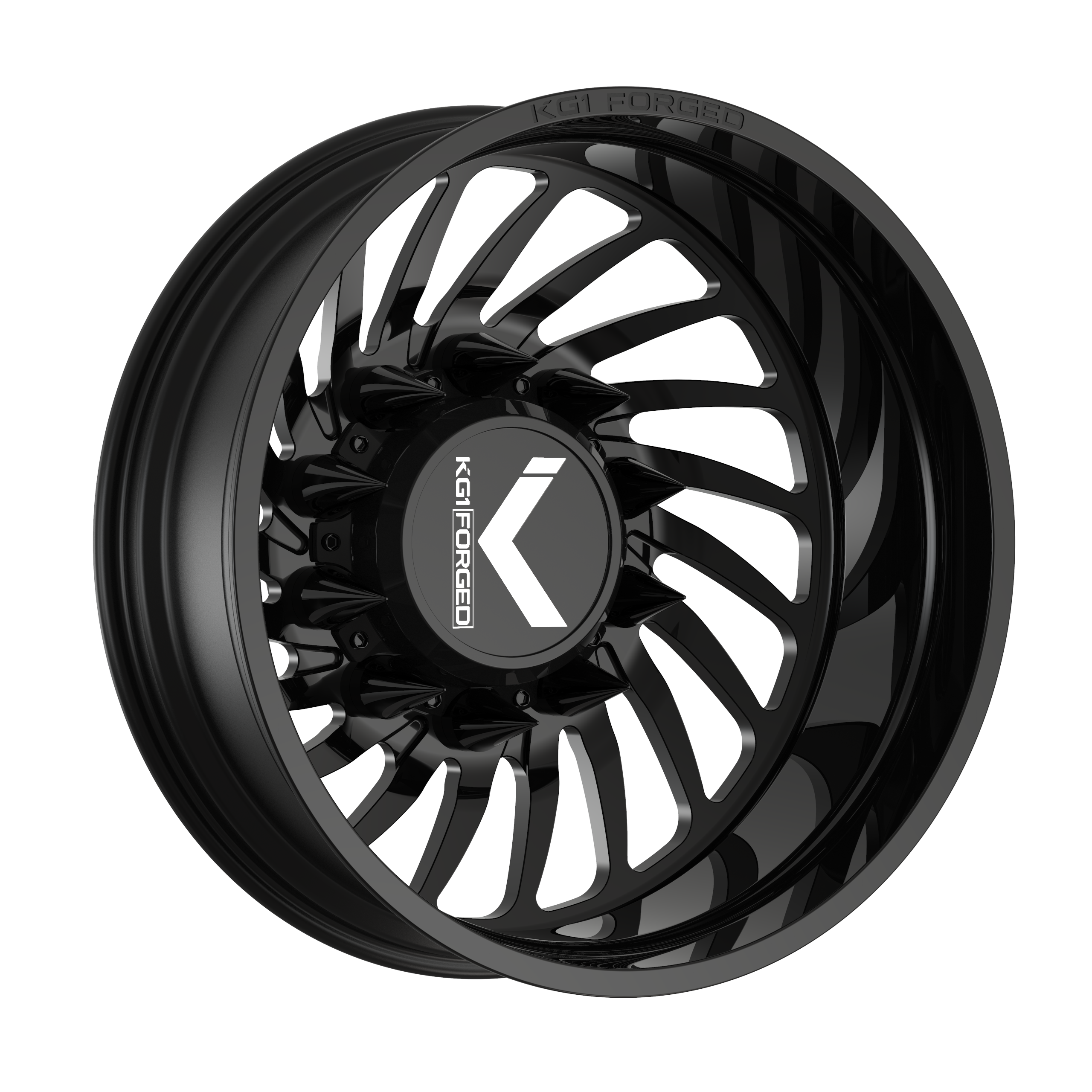 KG1 Forged Bender-D Gloss Black 22X8.25