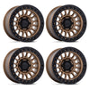 (4) 18x9 KMC KM552 IMS Matte Bronze/Black Wheels 6X135 +30MM For 2004-2026 Ford F-150