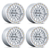 (4) 18x9 KMC KM552 IMS Silver Machined Wheels 6X135 +18MM For 2004-2026 Ford F-150