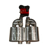 Valvetronic Universal Muffler Kit, Single Inlet Single Outlet, 63MM 2.5" 2 Mufflers UVM.63MM.X2