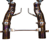 Valvetronic Ferrari SF90 Stradale 3.9L Catback, Grade 5 Titanium Reuses OEM Style Tips FER.SF90.F1.VSES.TI