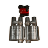 Valvetronic Universal Muffler Kit, Single Inlet Dual Outlet, 76MM 3.0" 2 Mufflers UVM.76MM.DUALOUT.x2