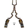 Valvetronic BMW F12 M6 4.4L Catback T304 SS, Carbon Fiber 3.5" Tips BMW.F12.M6.VSES.BR.RC