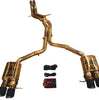 Valvetronic Audi B8, B8.5 S4, S5 3.0, 4.2L Catback T304 SS Anodized Gold 3.5" Tips AUD.B8.S4.VSES.AG.BRSH