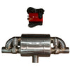 Valvetronic T Style Universal Muffler Kit, Single Inlet Dual 76MM 3.0" UVM.76MM.TSTYLE.X1