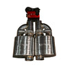 Valvetronic Universal Muffler Kit, Single Inlet Single Outlet, 89MM 3.5" 2 Mufflers UVM.89MM.X2