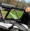 SuperATV Polaris RZR 900 Flip Down Glass Windshield