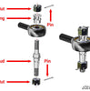 SuperATV Polaris RZR Trail S 1000 Heavy-Duty Tie Rod Kit TRRA-P-RZR900S15-14-ST-001#TRK