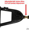 SuperATV Polaris RZR S 800 High Clearance 1.5" Forward Offset A-Arms