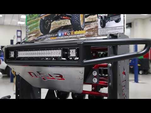N-Fab M-RDS PreRunner Front Bumper (1 Pc) w/ Skid Plate - 14-21 Tundra - Gloss Blk T141MRDS