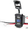 SuperATV 12 V UTV Voltmeter and Dual USB Charger RS-U-001