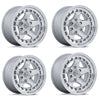 (4) 18x9 Fuel Core Hyper Silver Wheels 8X170 +12MM Offset For 1999-2027 Ford F-250/F-350 SRW