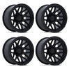 (4) 20x10 Fuel Surge Black Wheels 8X170 -18MM Offset For 1999-2027 Ford F-250/F-350 SRW