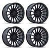 (4) 20x10 Fuel Blade Black Wheels 8X170 -18MM Offset For 1999-2027 Ford F-250/F-350 SRW