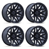 (4) 20x10 Fuel Injector Matte Black Wheels 8X170 -18MM Offset For 1999-2027 Ford F-250/F-350 SRW
