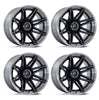 (4) 20x10 Fuel Brawl Black Tint Wheels 8X170 -18MM Offset For 1999-2027 Ford F-250/F-350 SRW