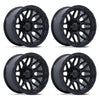 (4) 20x10 Fuel Surge Matte Black Wheels 8X170 -18MM Offset For 1999-2027 Ford F-250/F-350 SRW
