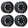 (4) 20x10 Fuel Injector Gloss Black Wheels 8X170 -18MM Offset For 1999-2027 Ford F-250/F-350 SRW