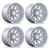 (4) 20x9 Fuel Charger Silver Wheels 8X170 +1MM Offset For 1999-2027 Ford F-250/F-350 SRW