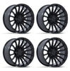 (4) 20x9 Fuel Blade Black Wheels 8X170 +20MM Offset For 1999-2027 Ford F-250/F-350 SRW