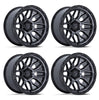 (4) 20x10 Fuel Surge Black/Grey Wheels 8X170 -18MM Offset For 1999-2027 Ford F-250/F-350 SRW