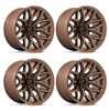 (4) 20x10 Fuel Flux Bronze Wheels 8X170 -18MM Offset For 1999-2027 Ford F-250/F-350 SRW