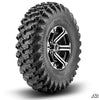 SuperATV Standard XT Warrior Tires 30x10x14 on 14x7 Bandit H-Series Machined Finish Wheels 4/156 Pattern XT301014-BAN14H12#AA