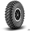 SuperATV Sticky XT Warrior Tires 34x10x14 on 14x7 Healy Lock Series Beadlock Wheels 4/137 Pattern XT341014S-WHL1374147BL#AA