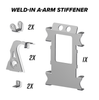 SuperATV Polaris RZR XP Turbo Weld-In Gusset Kit