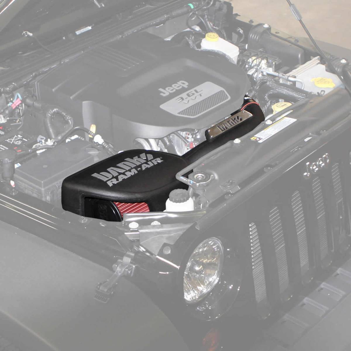 Banks Power Ram-Air Cold-Air Intake System With Oiled Filter For 12-18 Jeep   Wrangler JK
