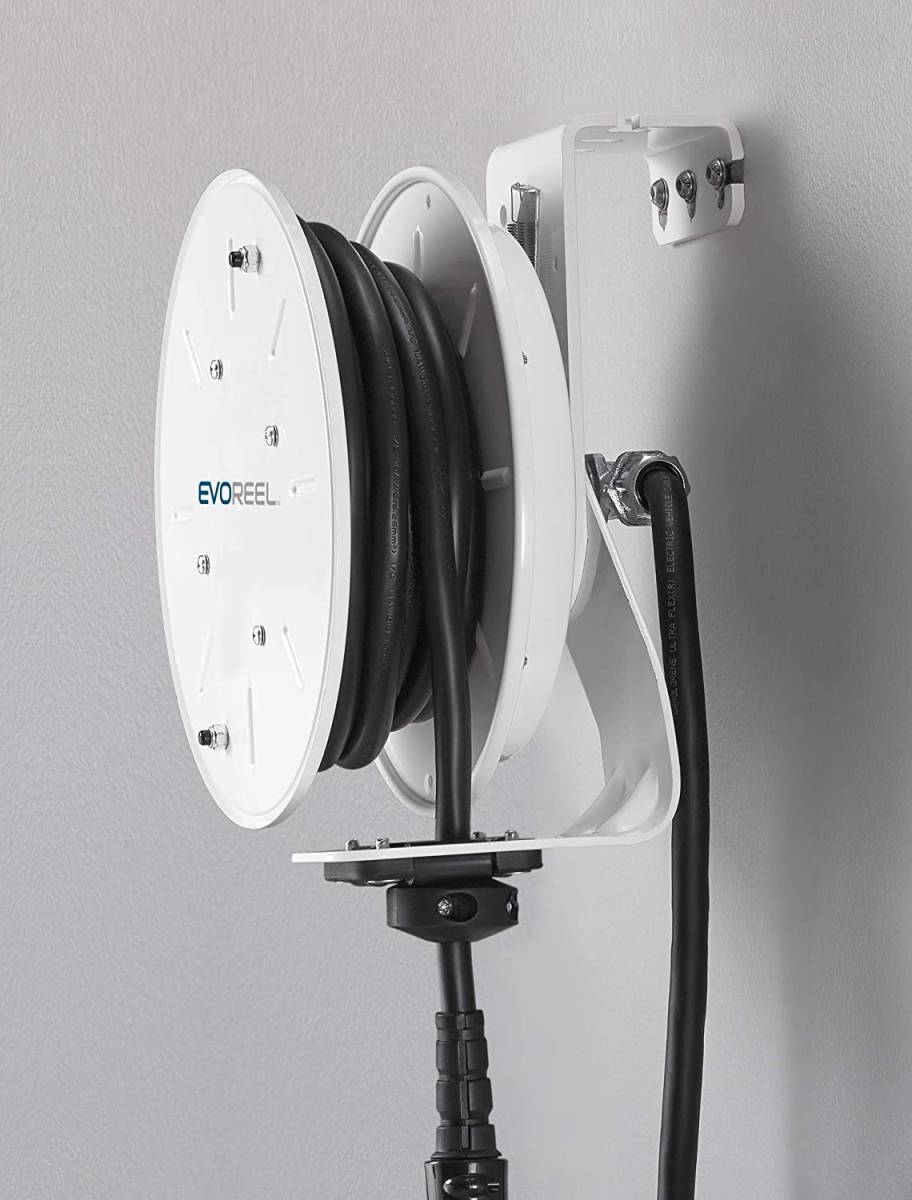 EvoCharge Universal Wall/Ceiling Mount Cable Management Reel For EV